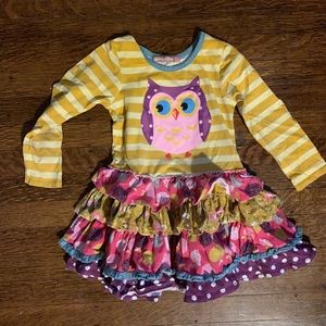 Jelly the Pug dress ruffle owl 5